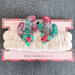 Beauty Balance Festive Spa Headband with Reindeer Antlers